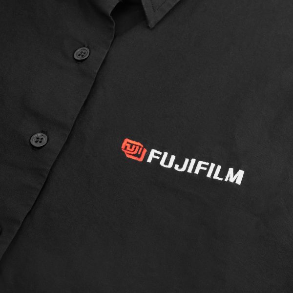 Vintage Black Fujifilm Long Sleeve Button Up Shirt - Women s Medium Online - Image 2