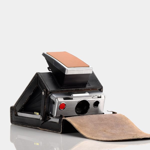 Polaroid SX-70  Ever-Ready  Style Black Leather Folding Camera Case For Discount - Image 3