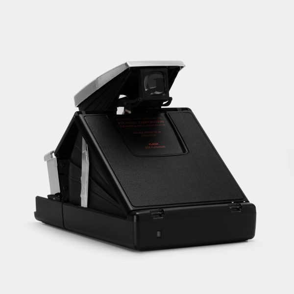 Polaroid SX-70 Alpha Black With Chrome Folding Instant Film Camera For Cheap - Image 3