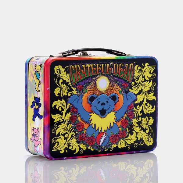 Grateful Dead Dancing Bears Vintage-Inspired Tin Lunchbox Online now - Image 2