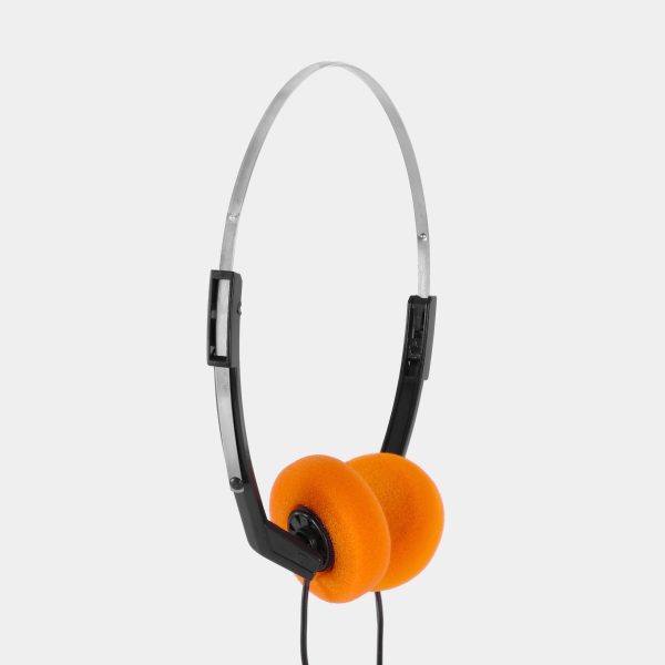 Retro Black On-Ear Headphones Discount - Image 2