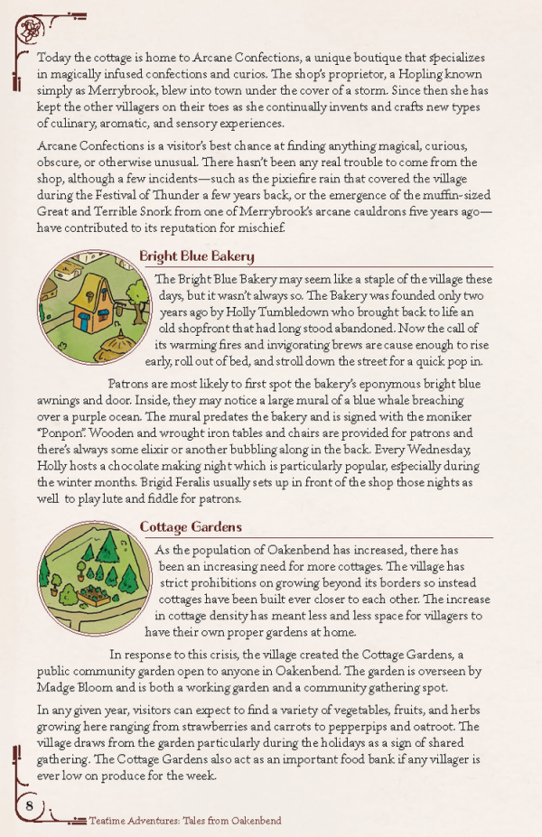 Teatime Adventures 2E: Tales from Oakenbend (Pre-Order) Supply - Image 5