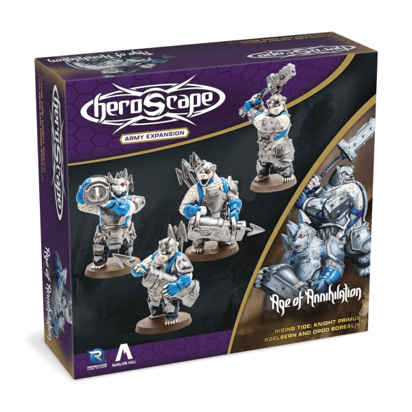 Heroscape: Rising Tide – Knight Primus Adelbern & Ordo Borealis Army Expansion [Premium Painted Edition] Hot on Sale